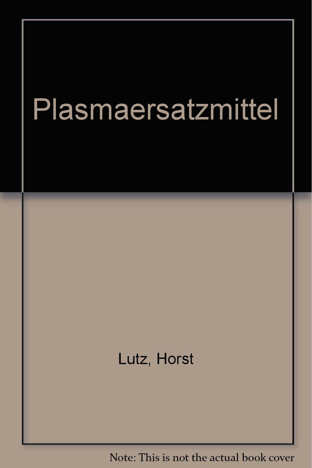 Plasmaersatzmittel Books