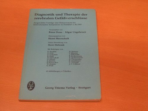 Diagnostik und Therapie der zerebralen Gefäßverschlüsse, Books