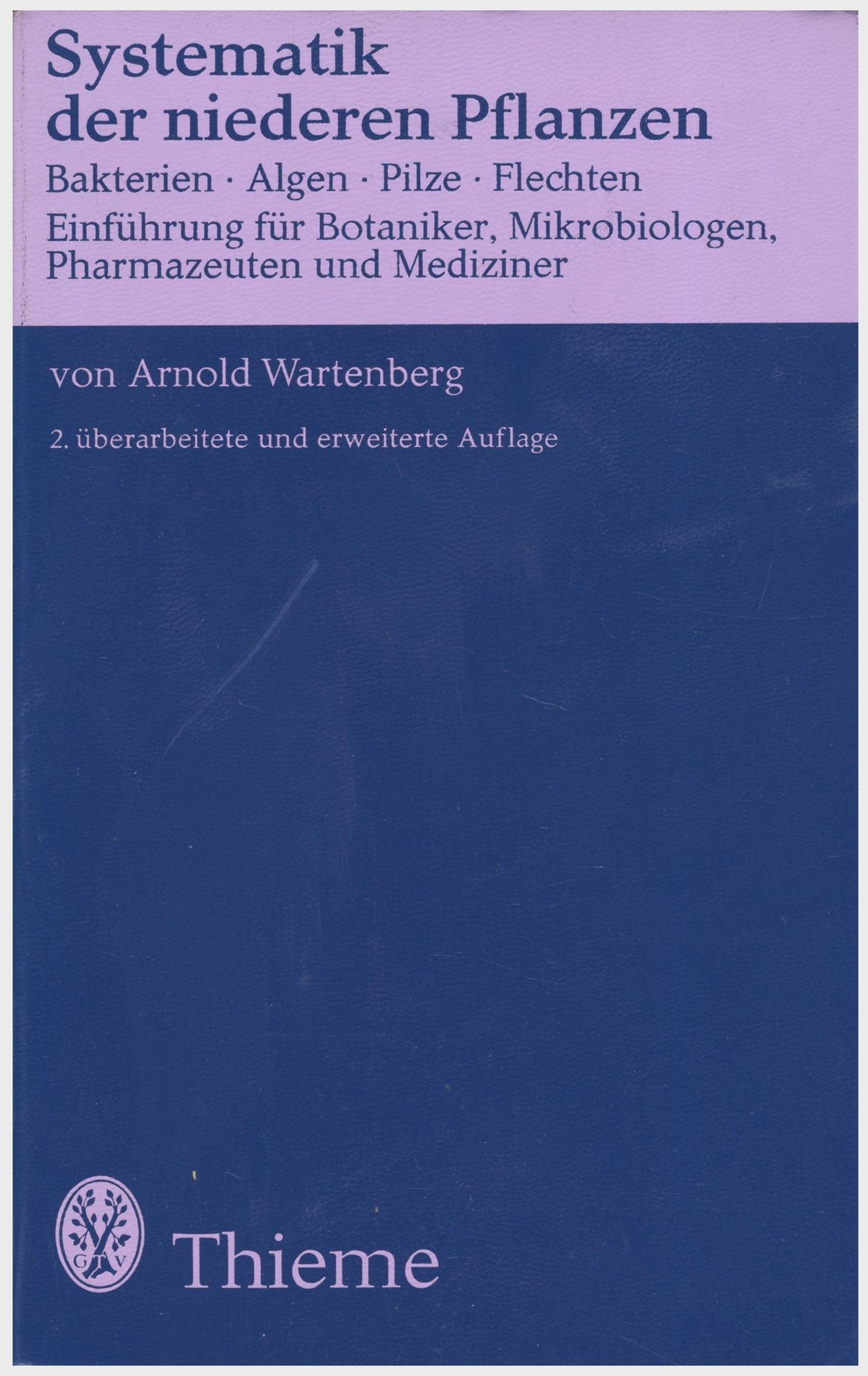 Systematik der niederen Pflanzen Medicine