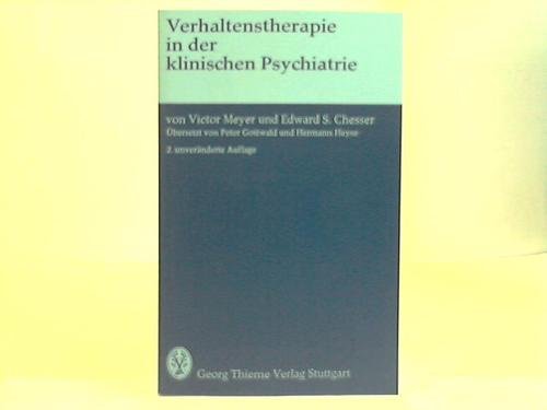 Verhaltenstherapie in der klinischen Psychiatrie Medicine