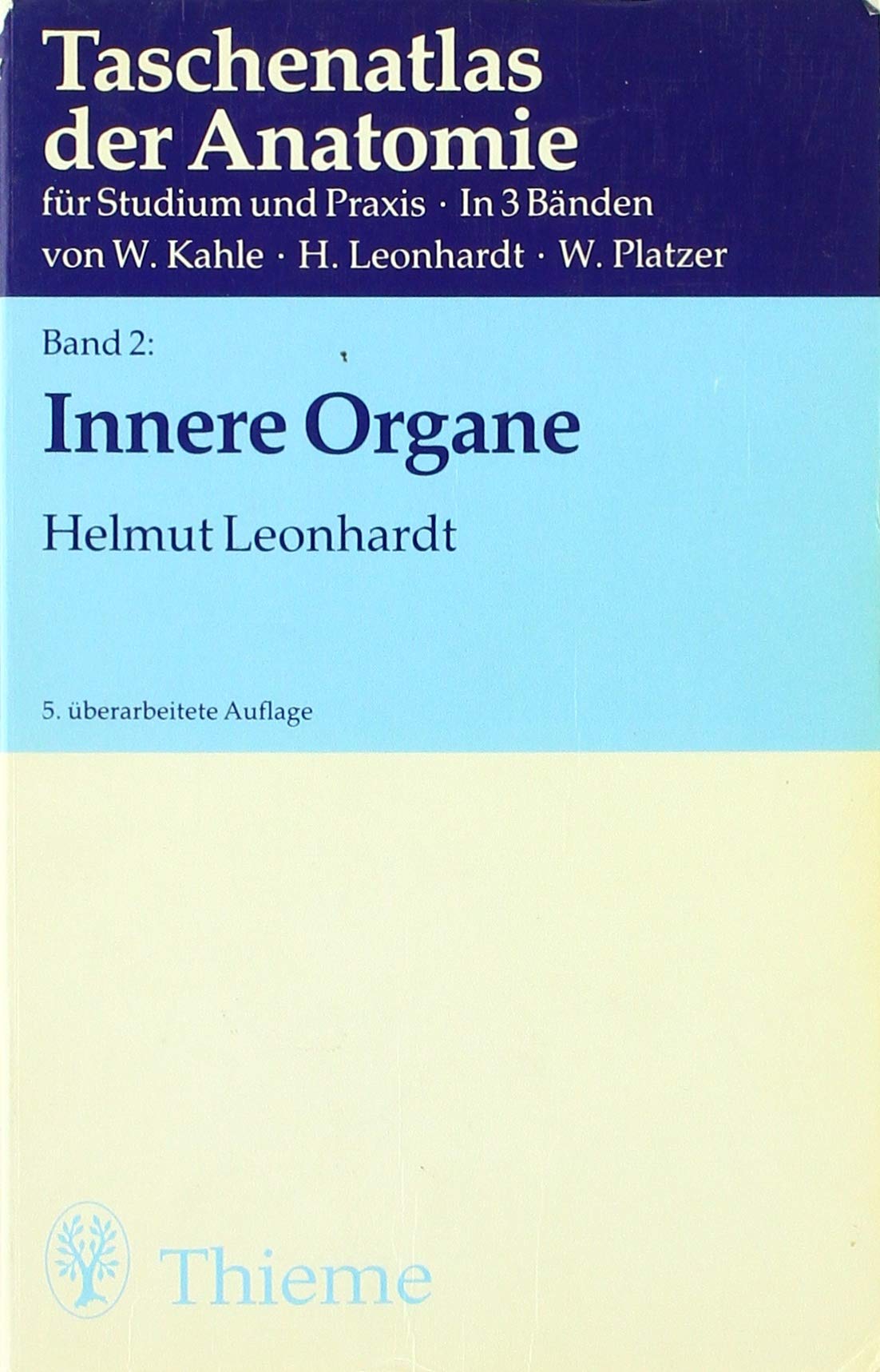 Taschenatlas der Anatomie, Band 2: Innere Organe Books