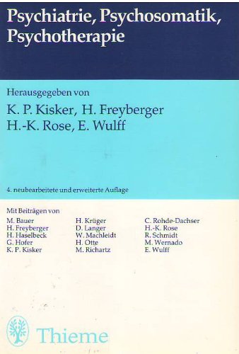 Psychiatrie, Psychosomatik, Psychotherapie Medicine