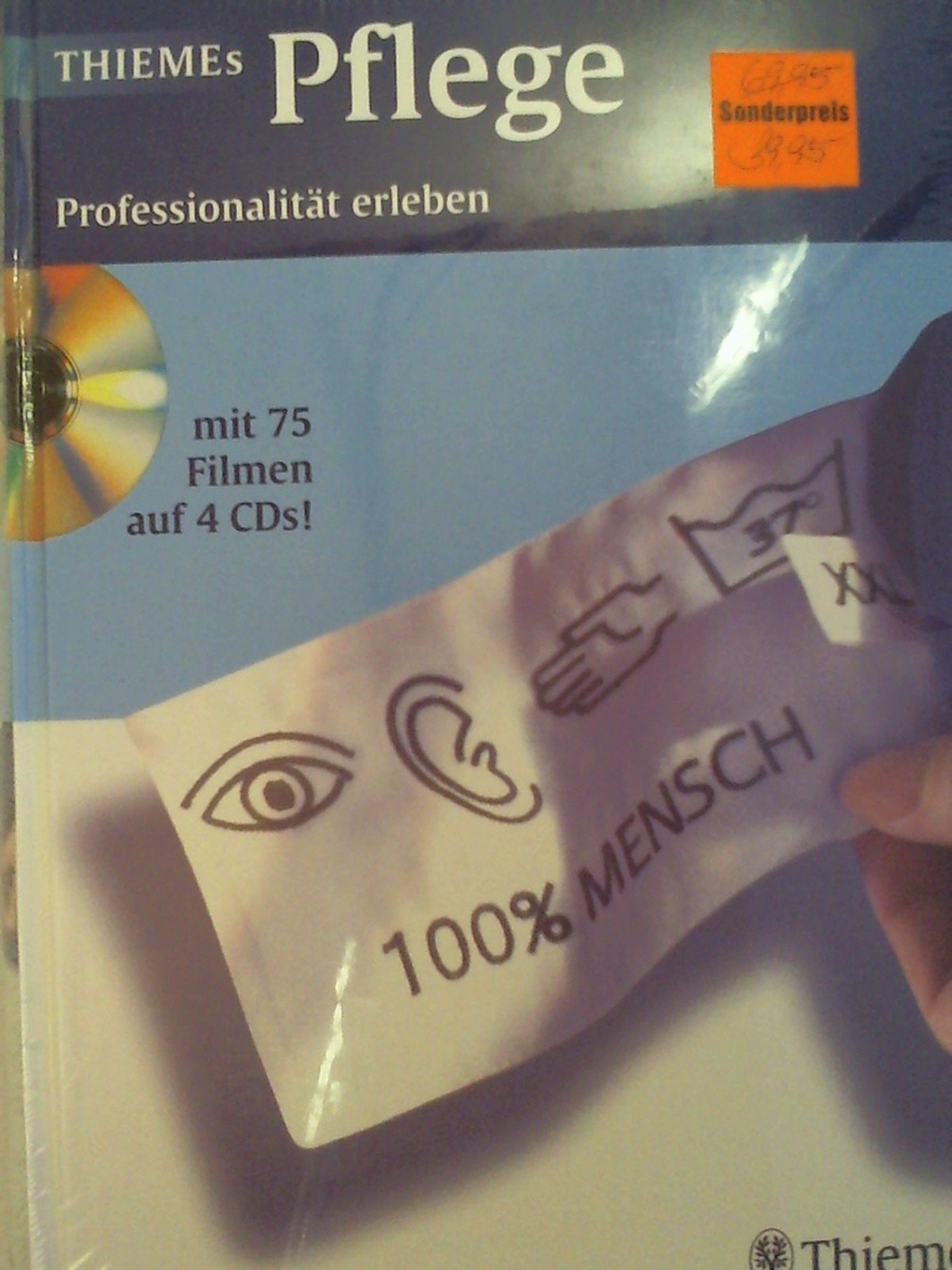 THIEMEs Pflege (mit 4 CD-ROMs; nur einbändig): Professionalität erleben. Mit 75 Filmen auf 4 CD-ROMS. Medicine