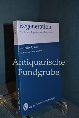 Product Image: Regeneration. Probleme, Experimente, Ergebnisse