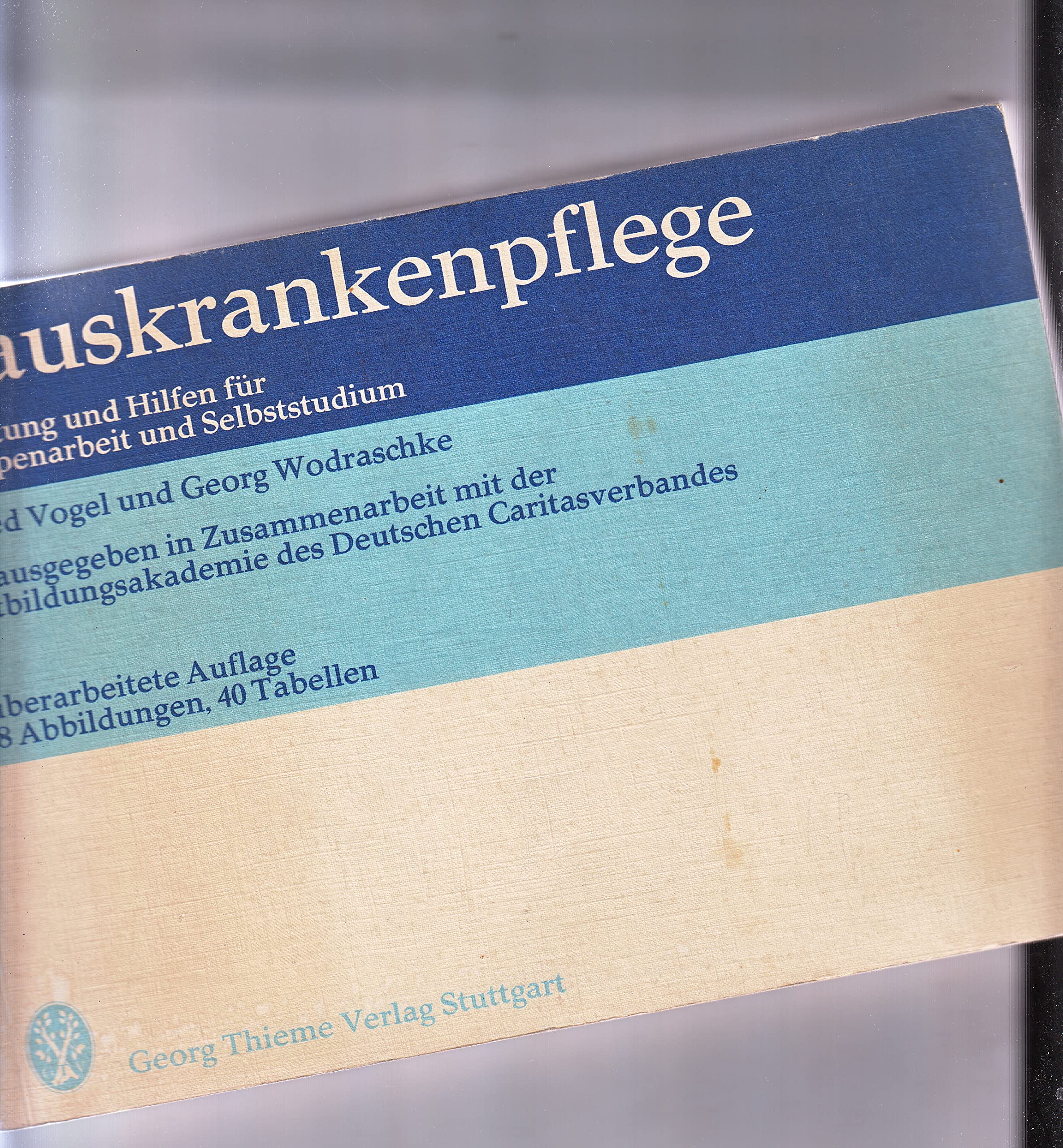 Hauskrankenpflege : Anleitung u. Hilfen für Gruppenarbeit u. Selbststudium. - Vogel Alfred und Georg Wodraschke book
