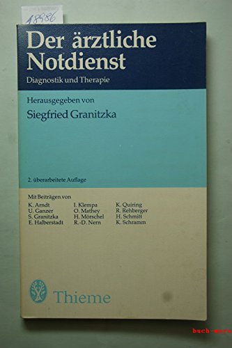 Der ärztliche Notdienst. .Diagnostik und Therapie Books