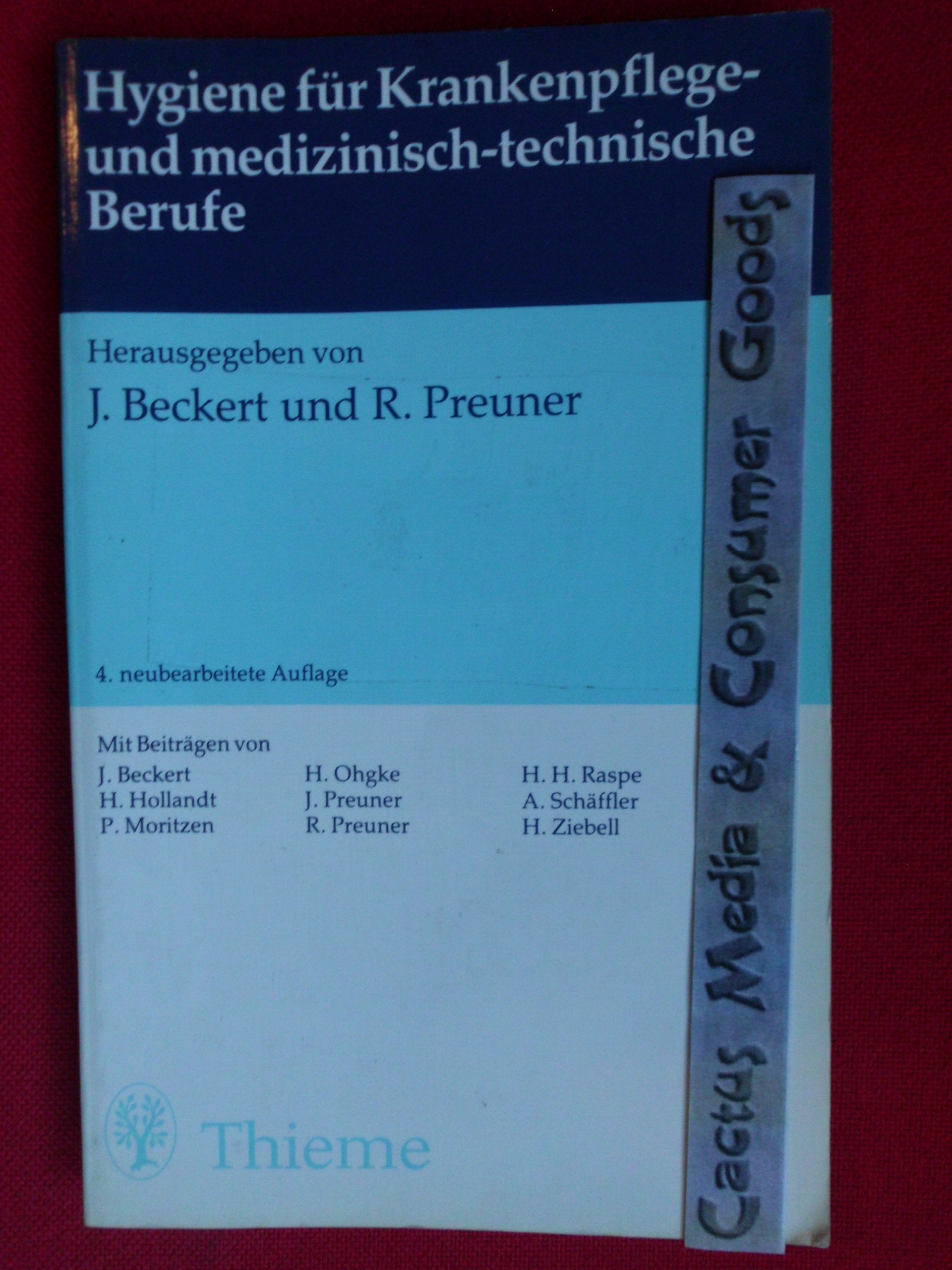 Hygiene für Krankenpflege- und medizinisch-technische Berufe Medicine