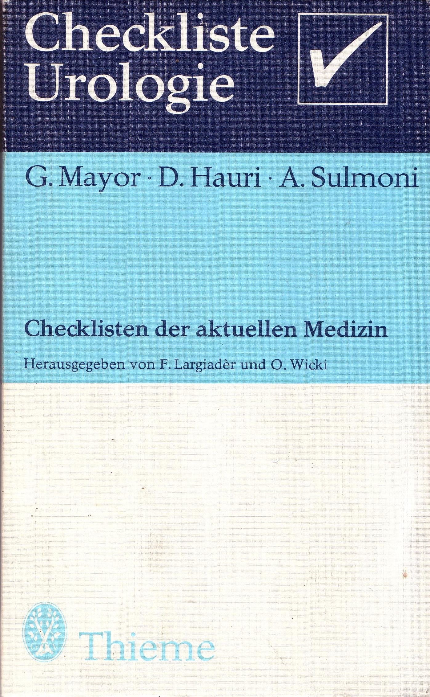 Checklisten der aktuellen Medizin (Checkliste Urologie) Books