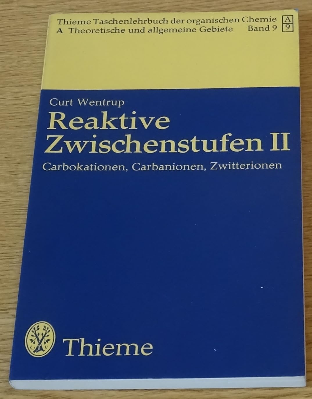 Reaktive Zwischenstufen II. Carbokationen, Carbanionen, Zwitterionen Medicine