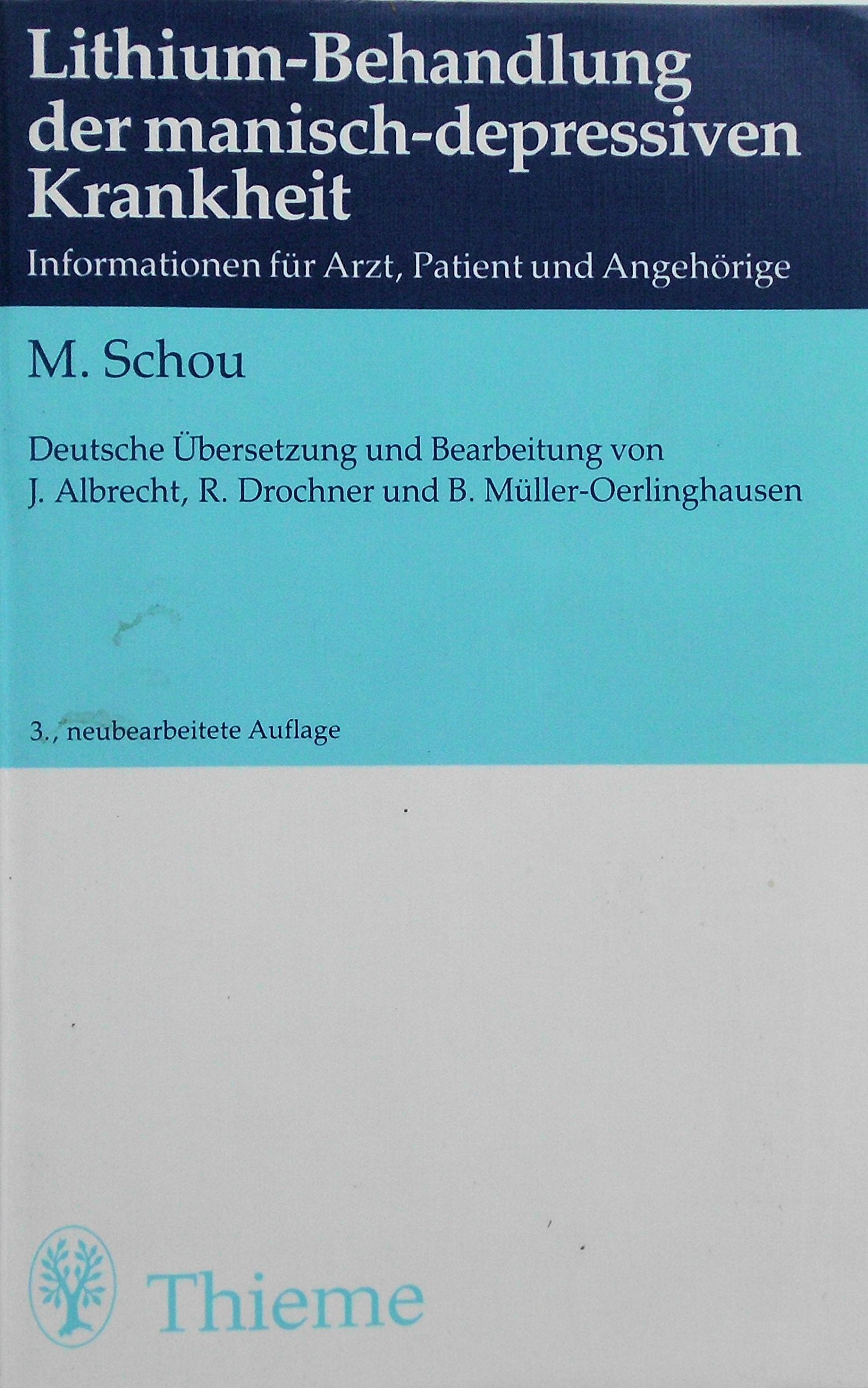 Product Image: Lithium-Behandlung der manisch-depressiven Krankheit