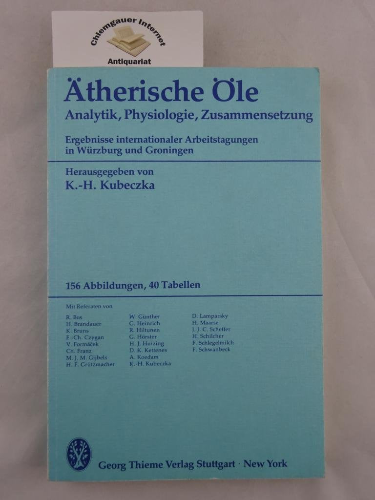 Product Image: Ätherische Öle. Analytik, Physiologie, Zusammensetzung
