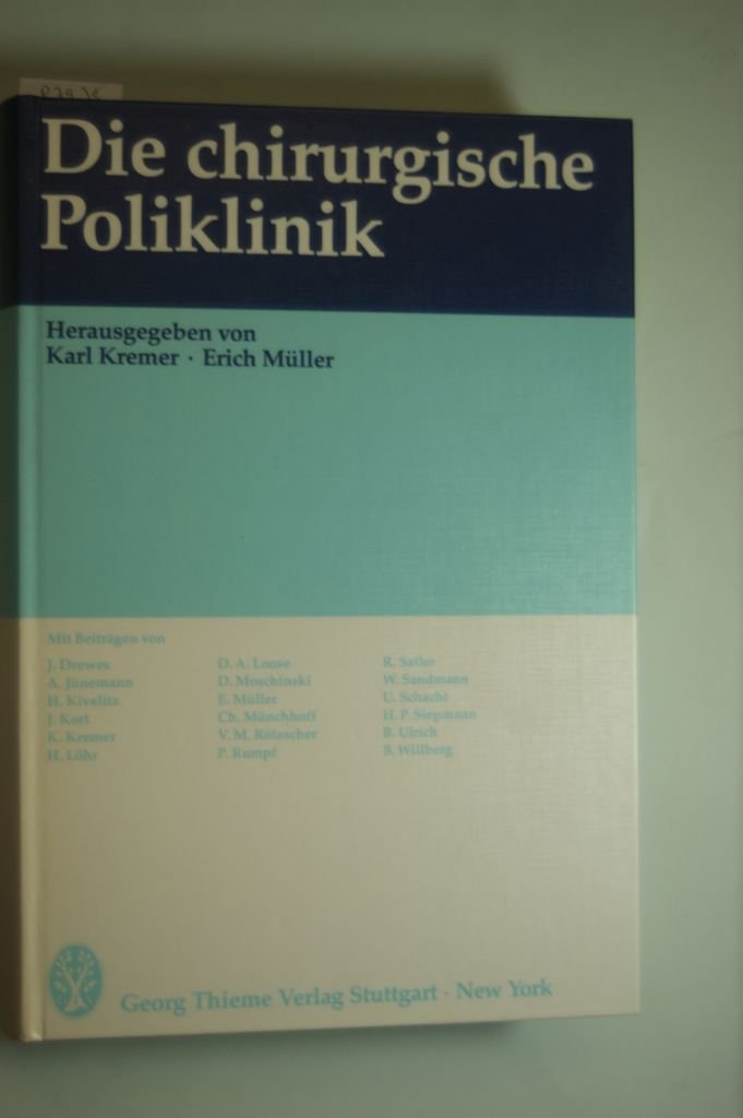 Die chirurgische Poliklinik Books