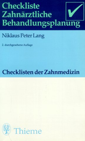 Checkliste Zahnärztliche Behandlungsplanung Medicine