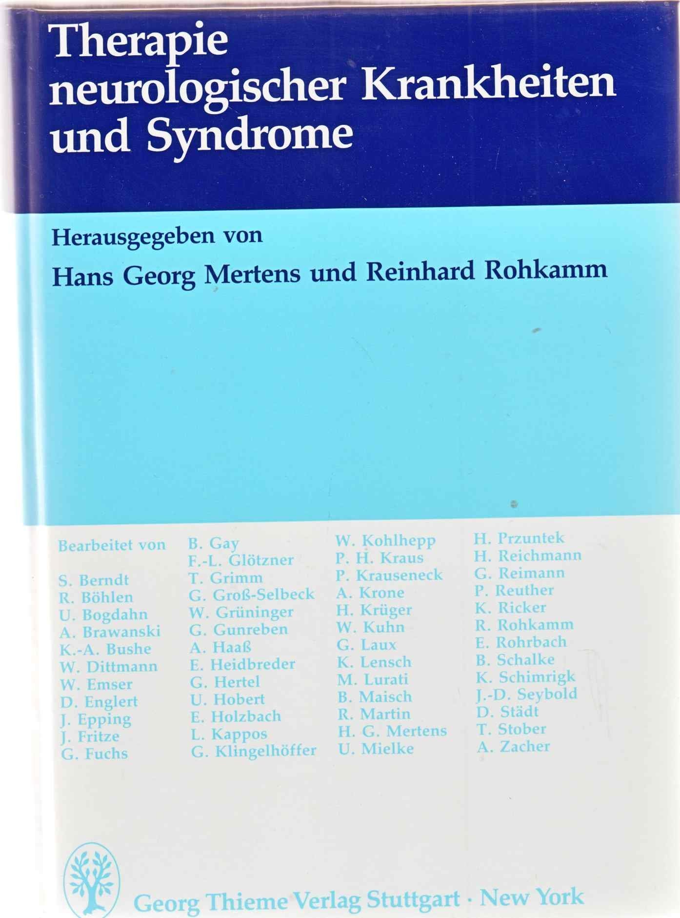 Therapie neurologischer Krankheiten und Syndrome Books