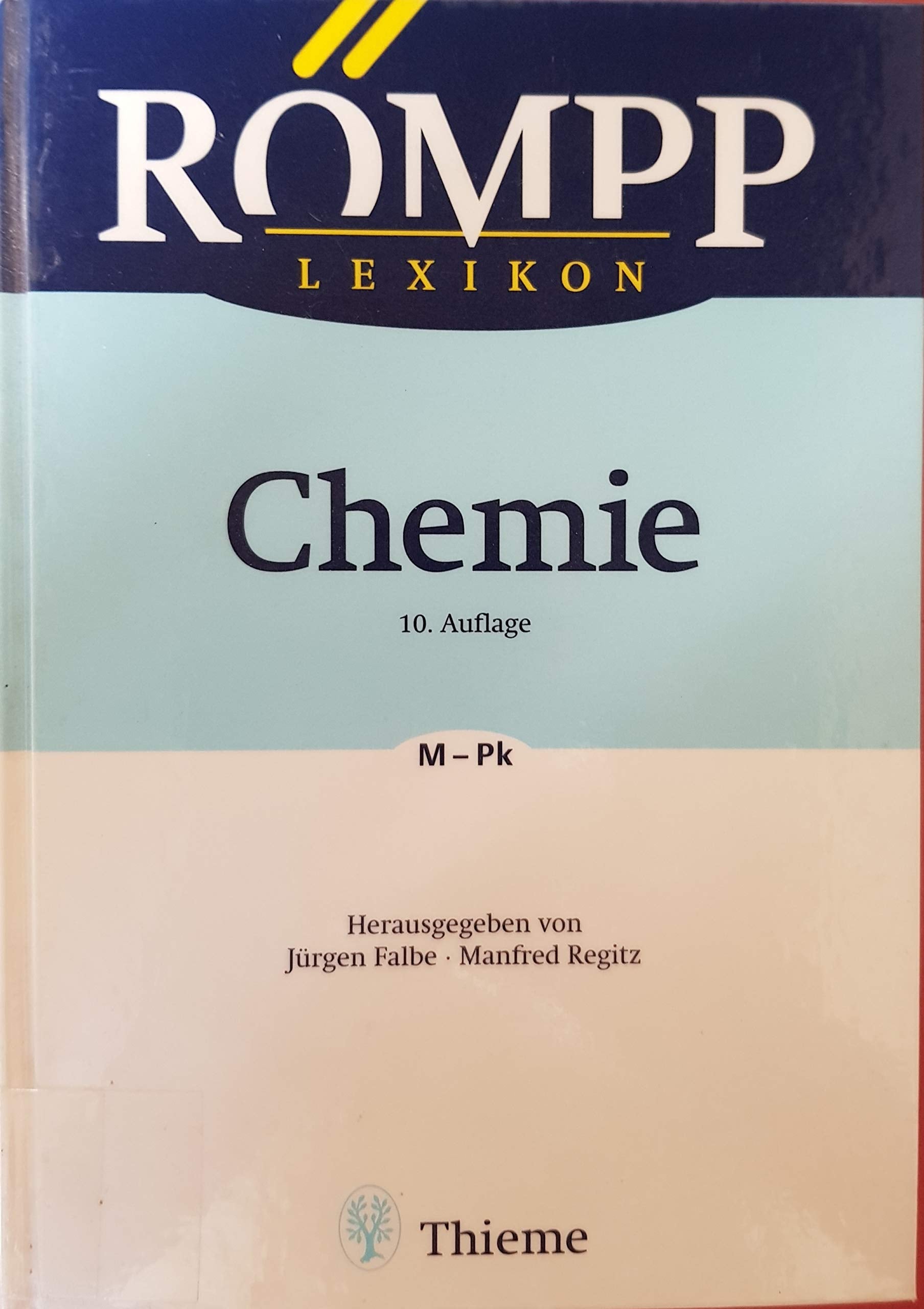 Römpp Lexikon Chemie, 6 Bde., Bd.4, M-Pk Learning & Reference