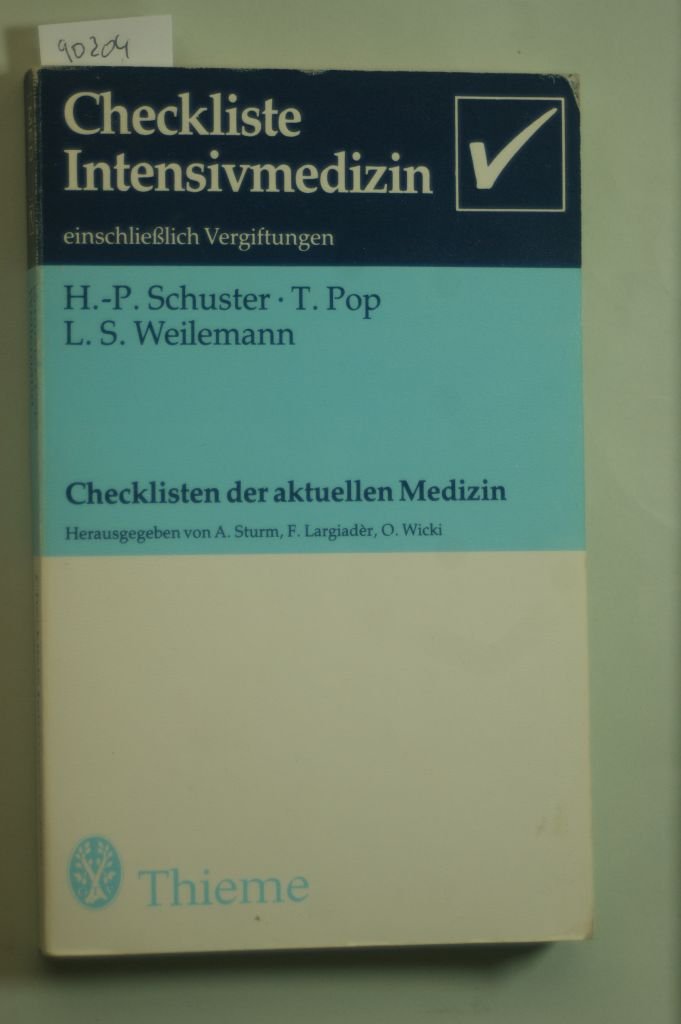 Checkliste Chirurgische Intensivtherapie Medicine