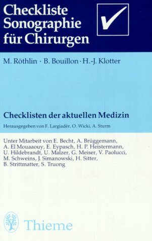 Checklisten der aktuellen Medizin, Checkliste Sonographie für Chirurgen Medicine