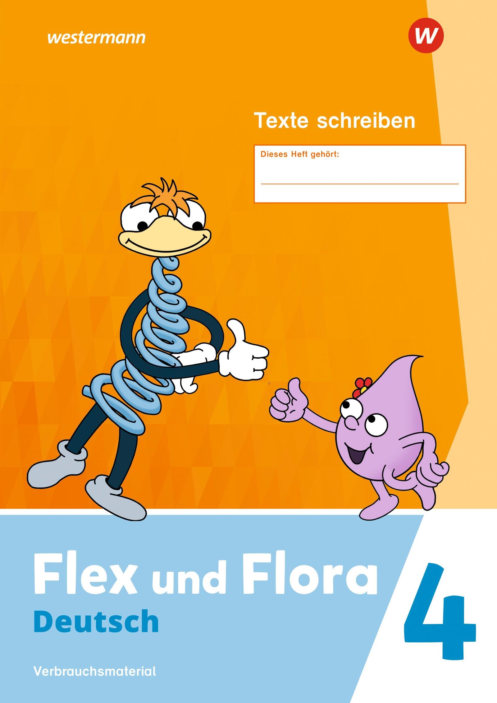 Flex und Flora 4. Heft Texte schreiben (Druckschrift) Verbrauchsmaterial Study Guides