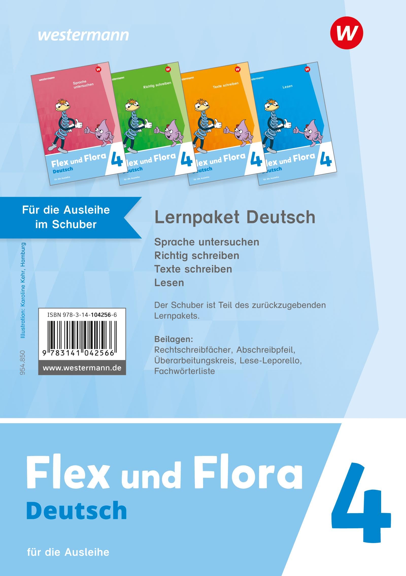 Flex und Flora - Ausgabe 2021: Lernpaket Deutsch 4 (Druckschrift) für Rheinland-Pfalz Für die Ausleihe Study Guides