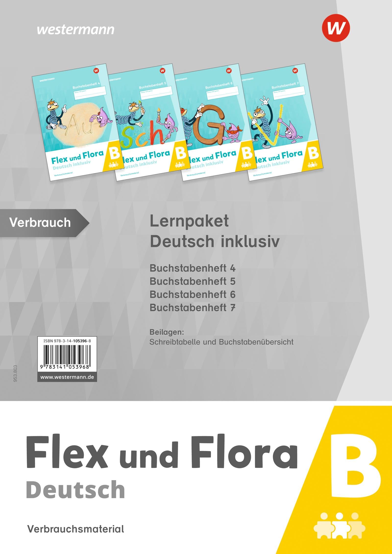 Flex und Flora - Deutsch inklusiv Ausgabe 2021: Lernpaket Deutsch inklusiv B (Druckschrift) Study Guides