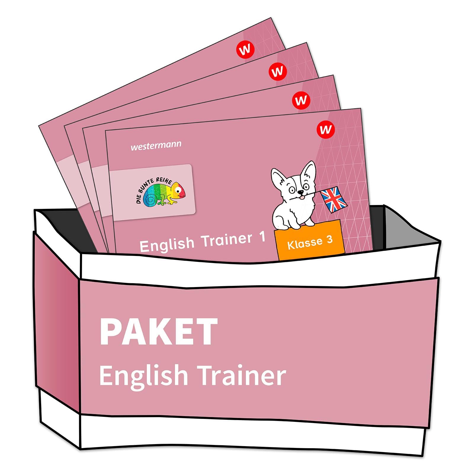 DIE BUNTE REIHE - Englisch. Paket: English Trainer, Klasse 3/4 (4 Hefte) Foreign Languages ​​& Dictionaries