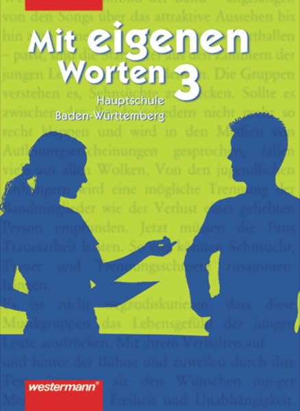 Mit eigenen Worten - Sprachbuch für Haupt- und Werkrealschulen in Baden-Württemberg: Schülerband 3: Für die Bildungsstandards 7-9/ 3. und 3. Teil Study Guides