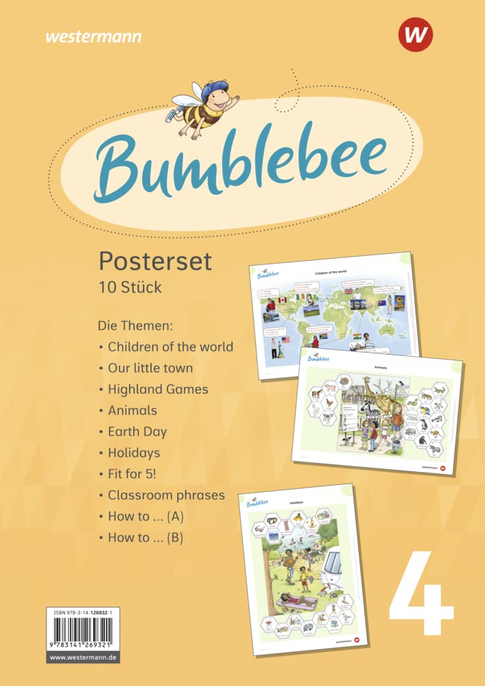 Bumblebee - Ausgabe 2021 für das 3. / 4. Schuljahr: Posterset 4 (Bumblebee 3 + 4: Ausgabe 2021 für das 3. / 4. Schuljahr) Foreign Languages ​​& Dictionaries