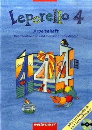 Leporello Sprach-Lesebuch 4. Arbeitsheft mit CD-ROM. Allgemeine Ausgabe Study Guides