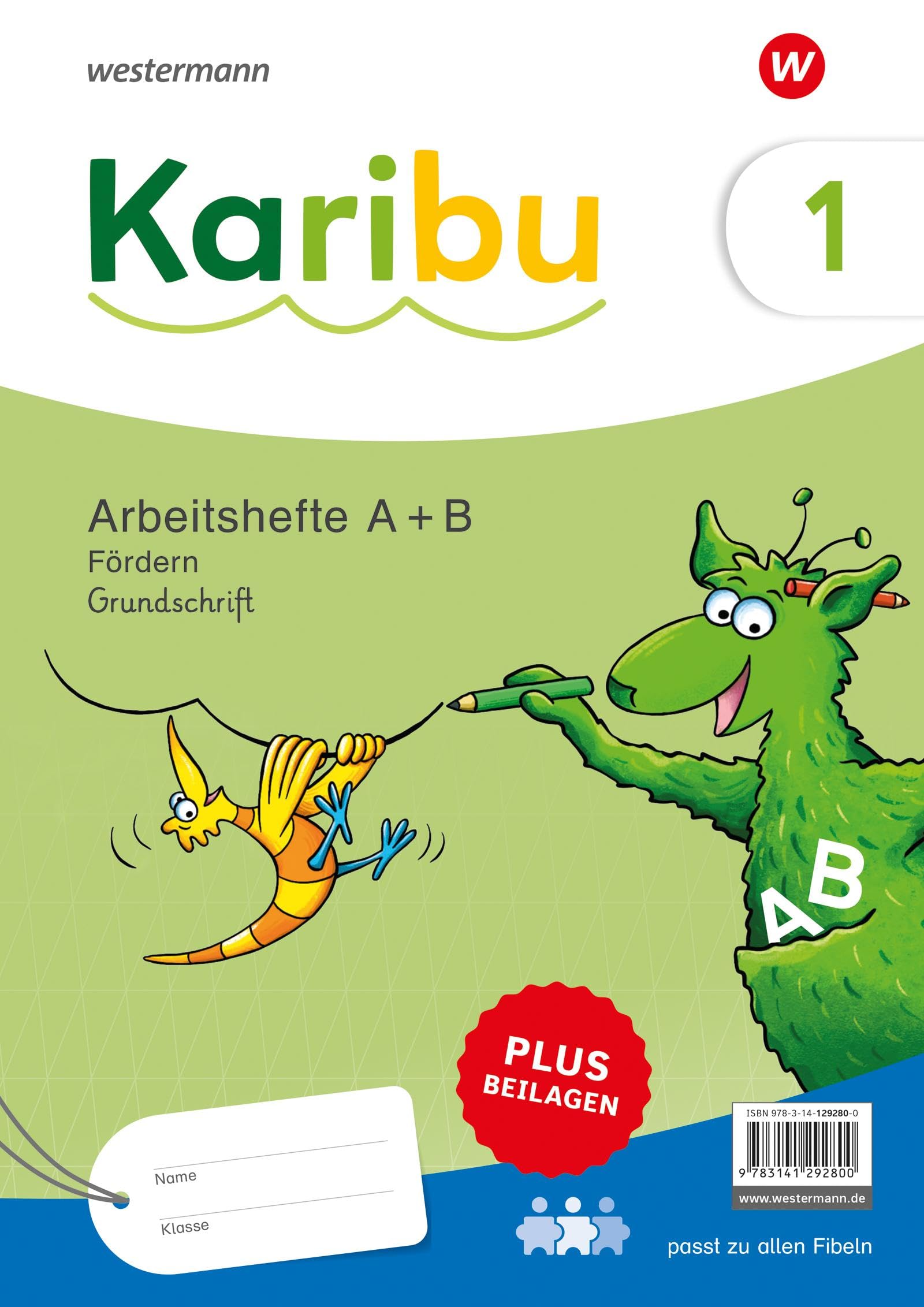 Karibu. Paket Arbeitshefte Fördern 1 (A+B) Grundschrift plus Beilagen Study Guides