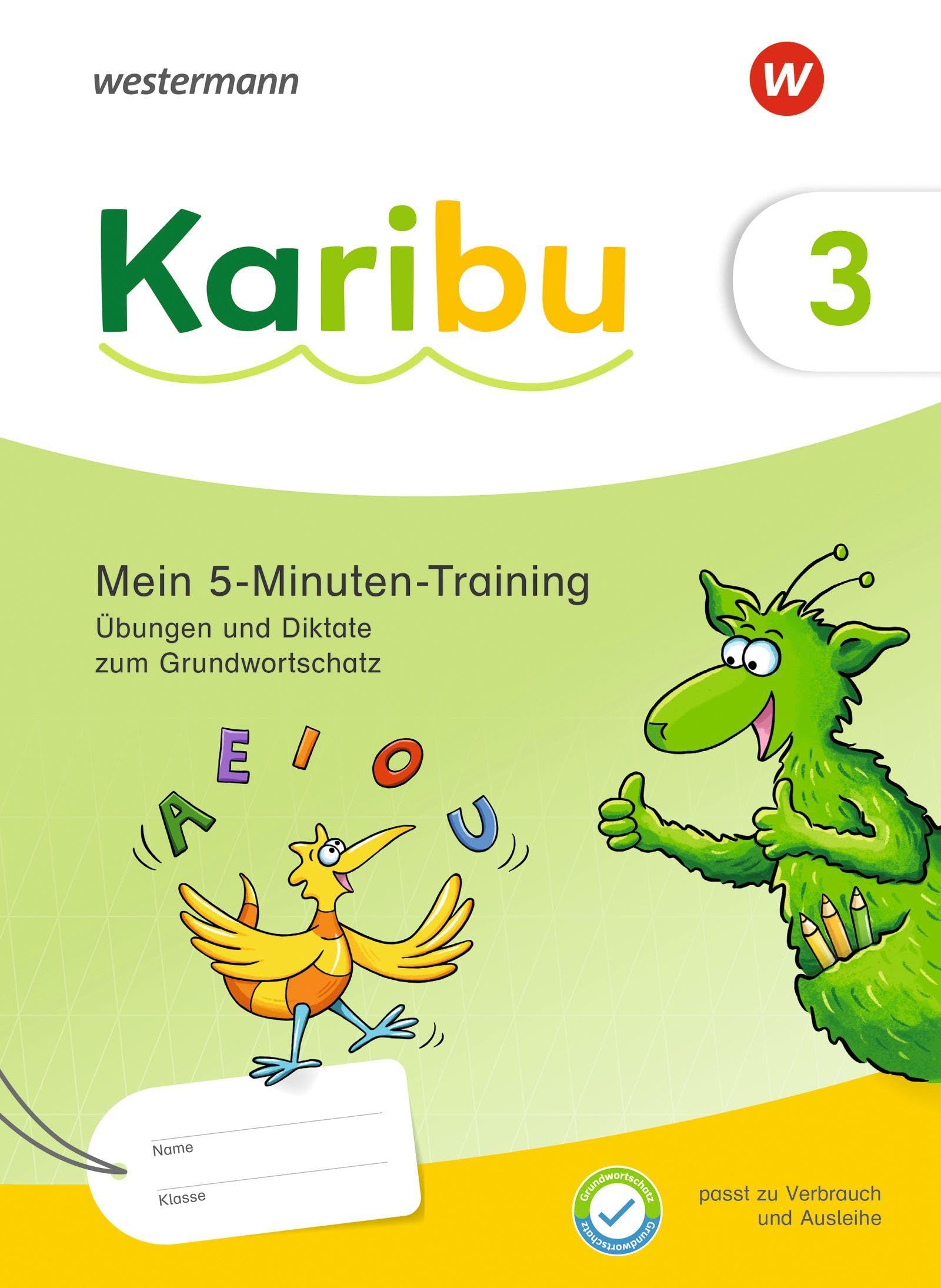 Karibu 3. Mein 5-Minuten-Training: Übungen und Diktate zum Grundwortschatz Study Guides