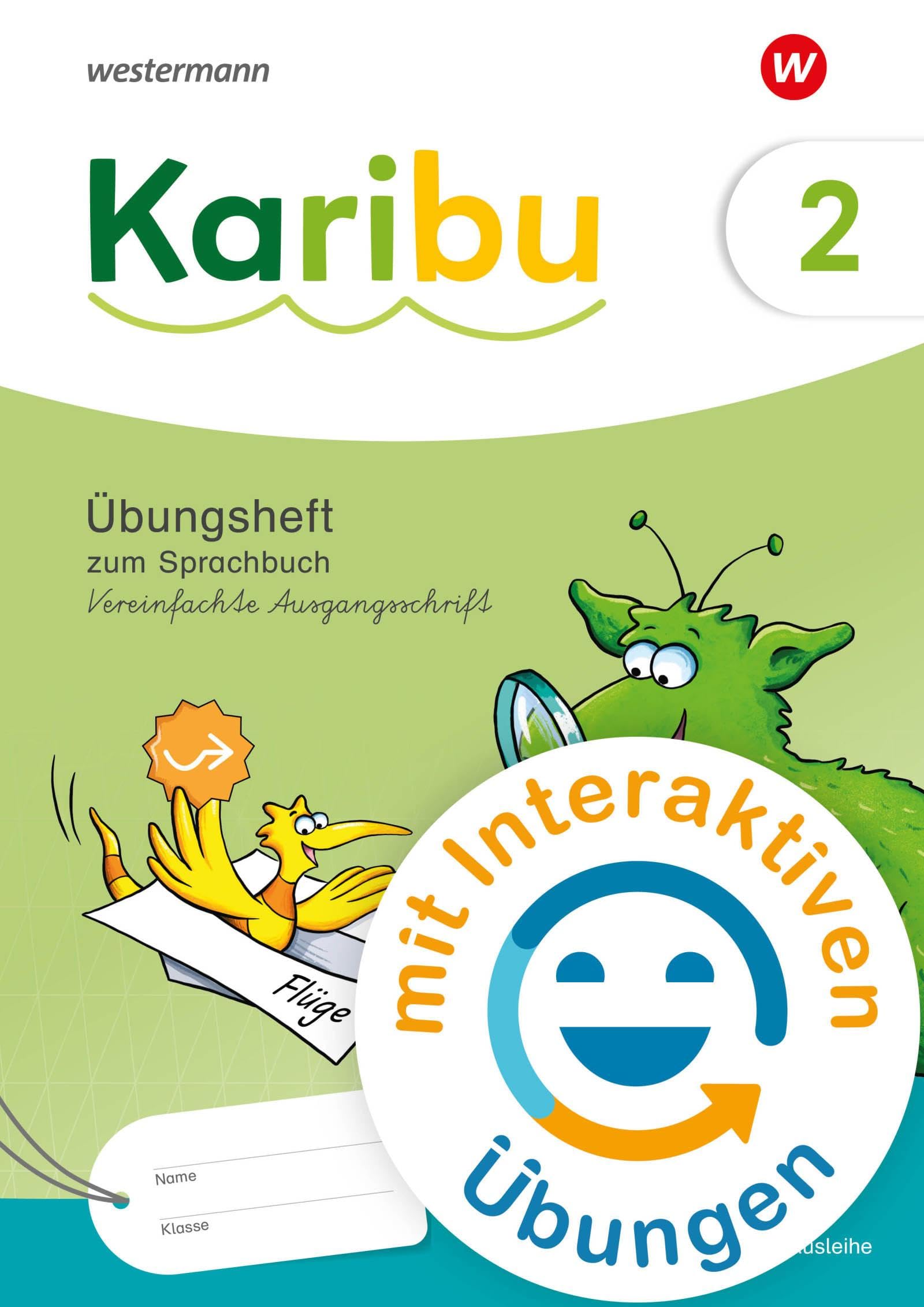 Karibu - Ausgabe 2024: Übungsheft 2 Vereinfachte Ausgangsschrift zum Sprachbuch mit interaktiven Übungen Study Guides