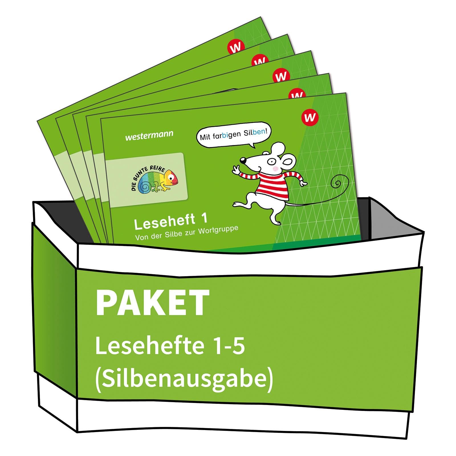 DIE BUNTE REIHE - Deutsch. Lesehefte 1-5 im Paket - Silbenausgabe Study Guides