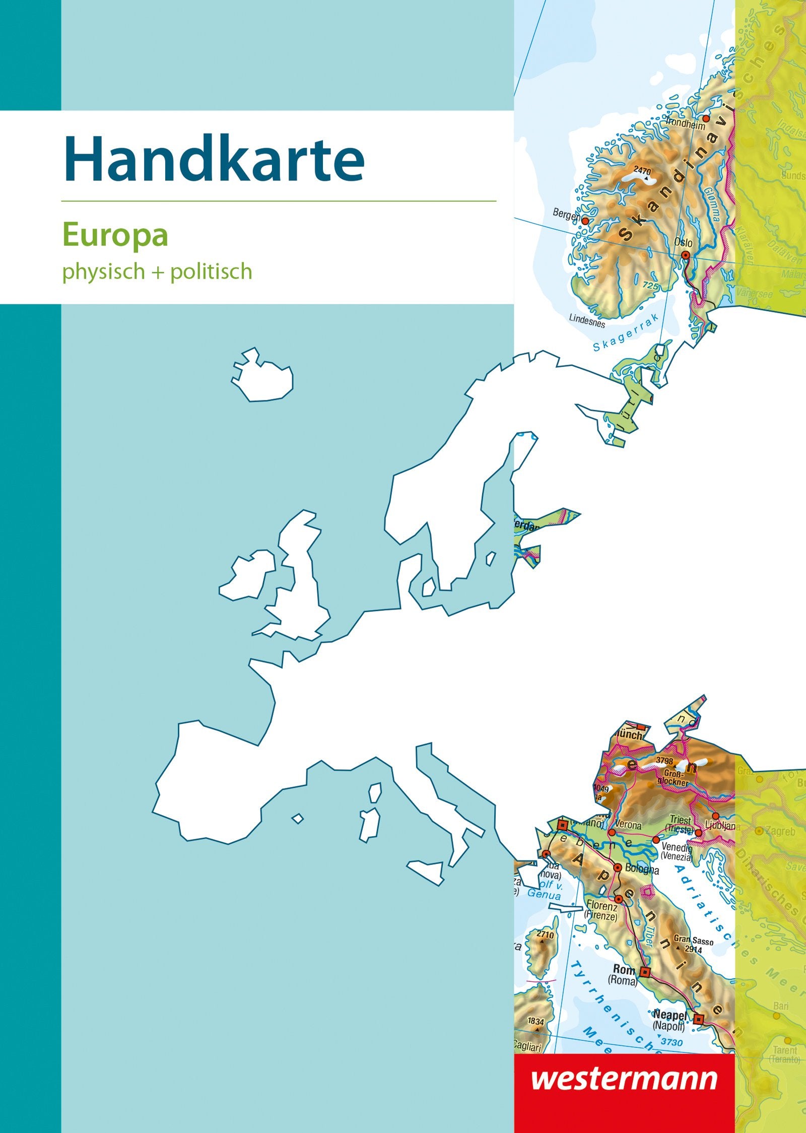 Handkarten Geographie. 10er-Set: Handkarten Geographie im 10er-Set: Europa: physisch / politisch Business & Technology