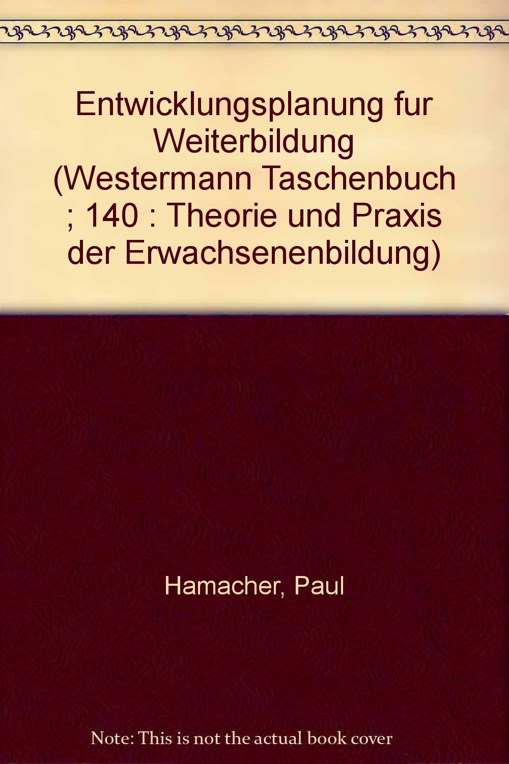Entwicklungsplanung für Weiterbildung. Books
