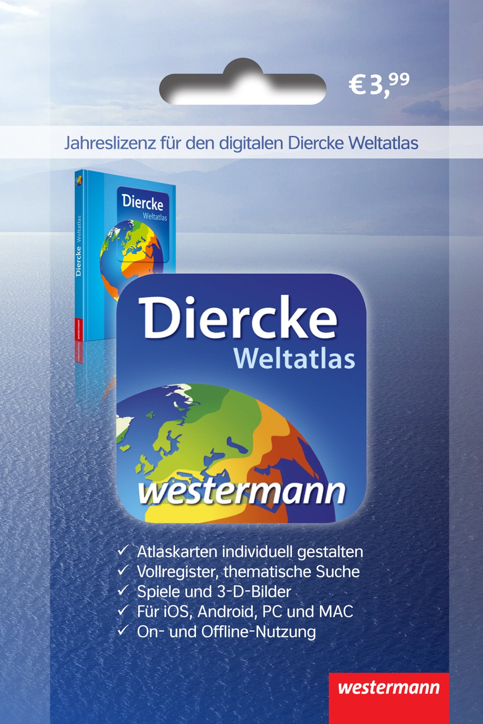 Diercke Atlas – Die App / Diercke Weltatlas - Aktuelle Ausgabe: Diercke Weltatlas / Diercke Atlas - Die App: Gutscheinkarte - Jahreslizenz Learning & Reference