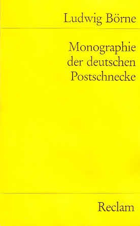 Monographie der deutschen Postschnecke (Reclams Universal-Bibliothek) Books
