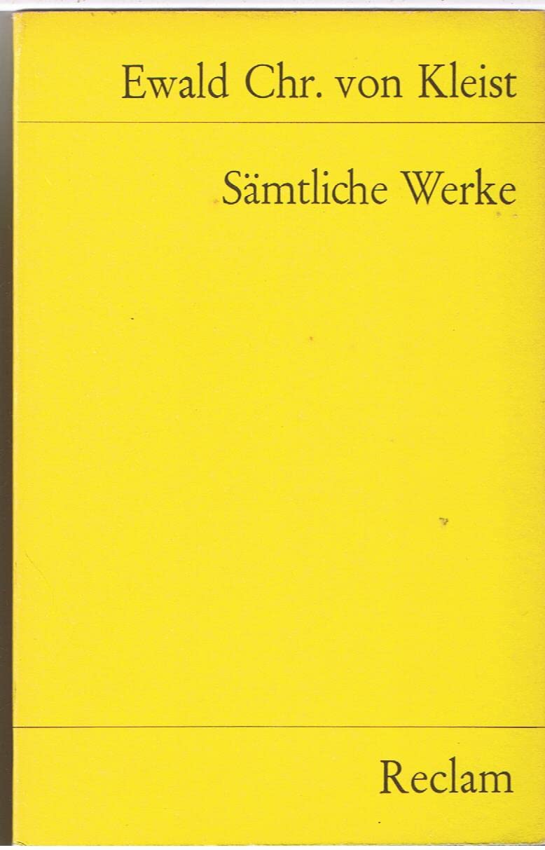 Sämtliche Werke (Reclams Universal-Bibliothek) Books