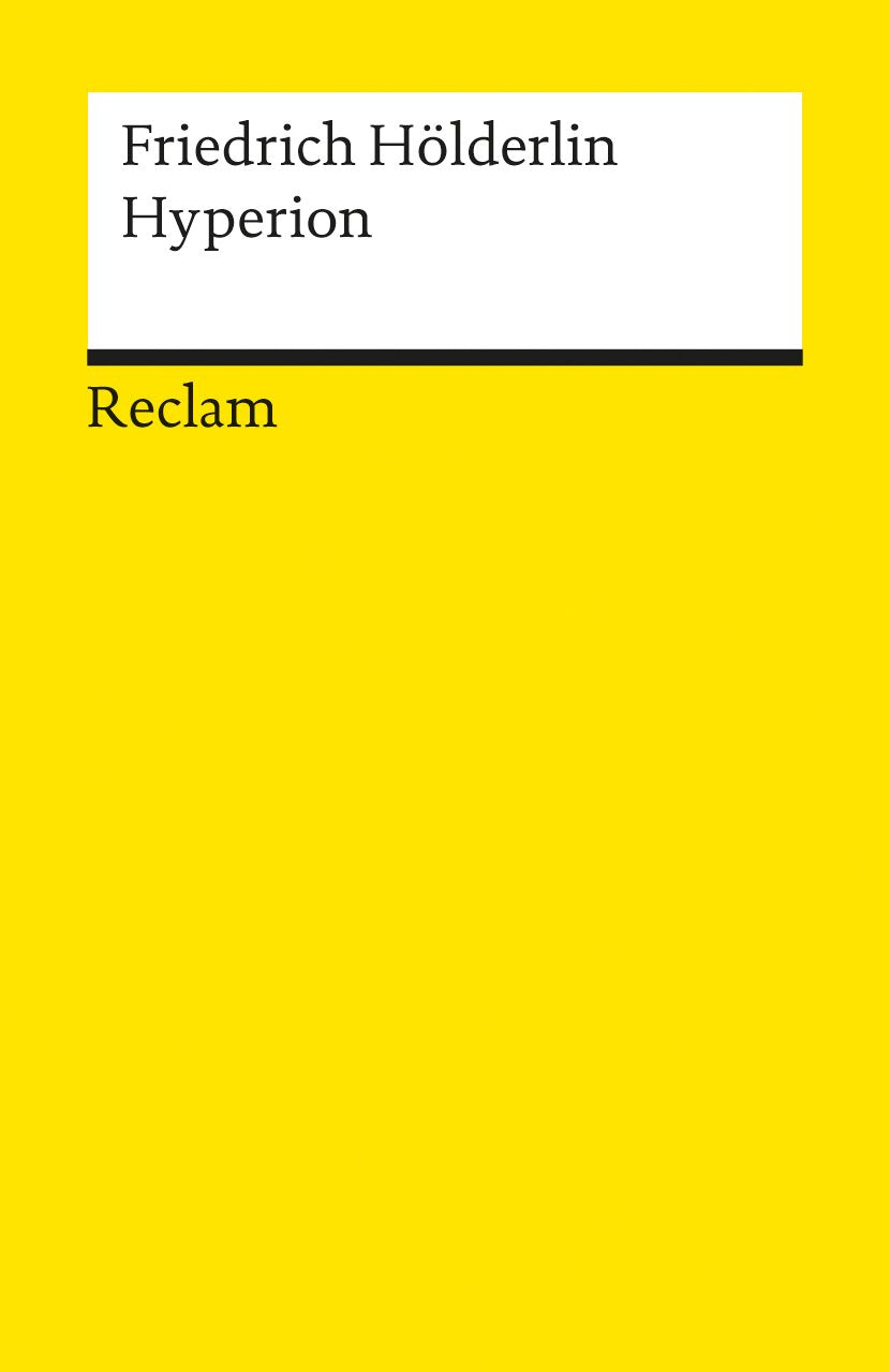 Hyperion oder der Eremit in Griechenland Classics