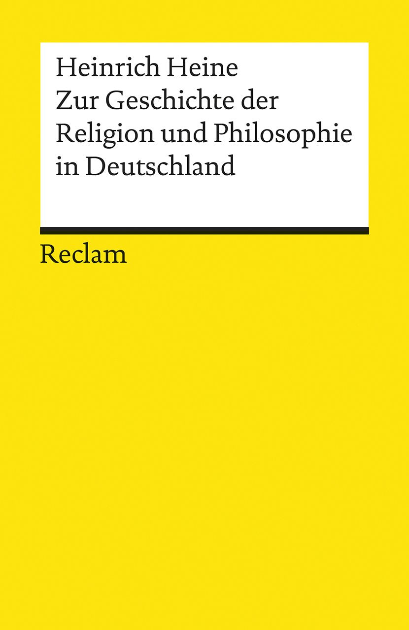 Zur Geschichte der Religion und Philosophie in Deutschland Philosophy