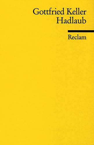 Hadlaub: Novelle (Reclams Universal-Bibliothek) Classics