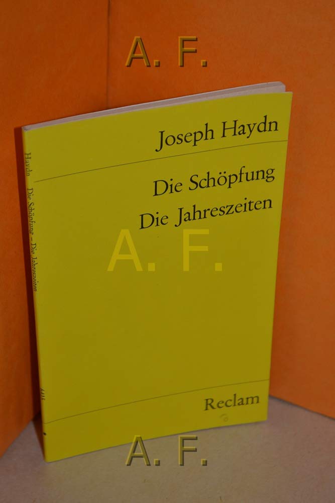 Die Schöpfung. Die Jahreszeiten (Reclams Universal-Bibliothek) Arts & Music
