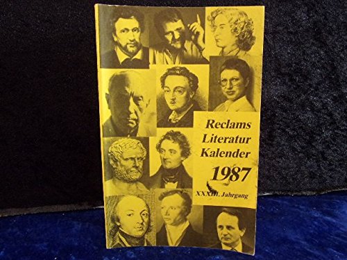 Reclams Literaturkalender 1987 Books