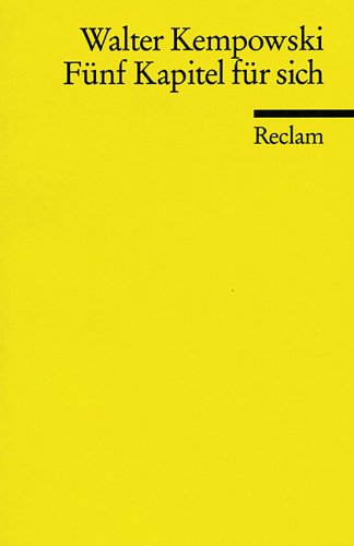 Fünf Kapitel für sich (Reclams Universal-Bibliothek) Books
