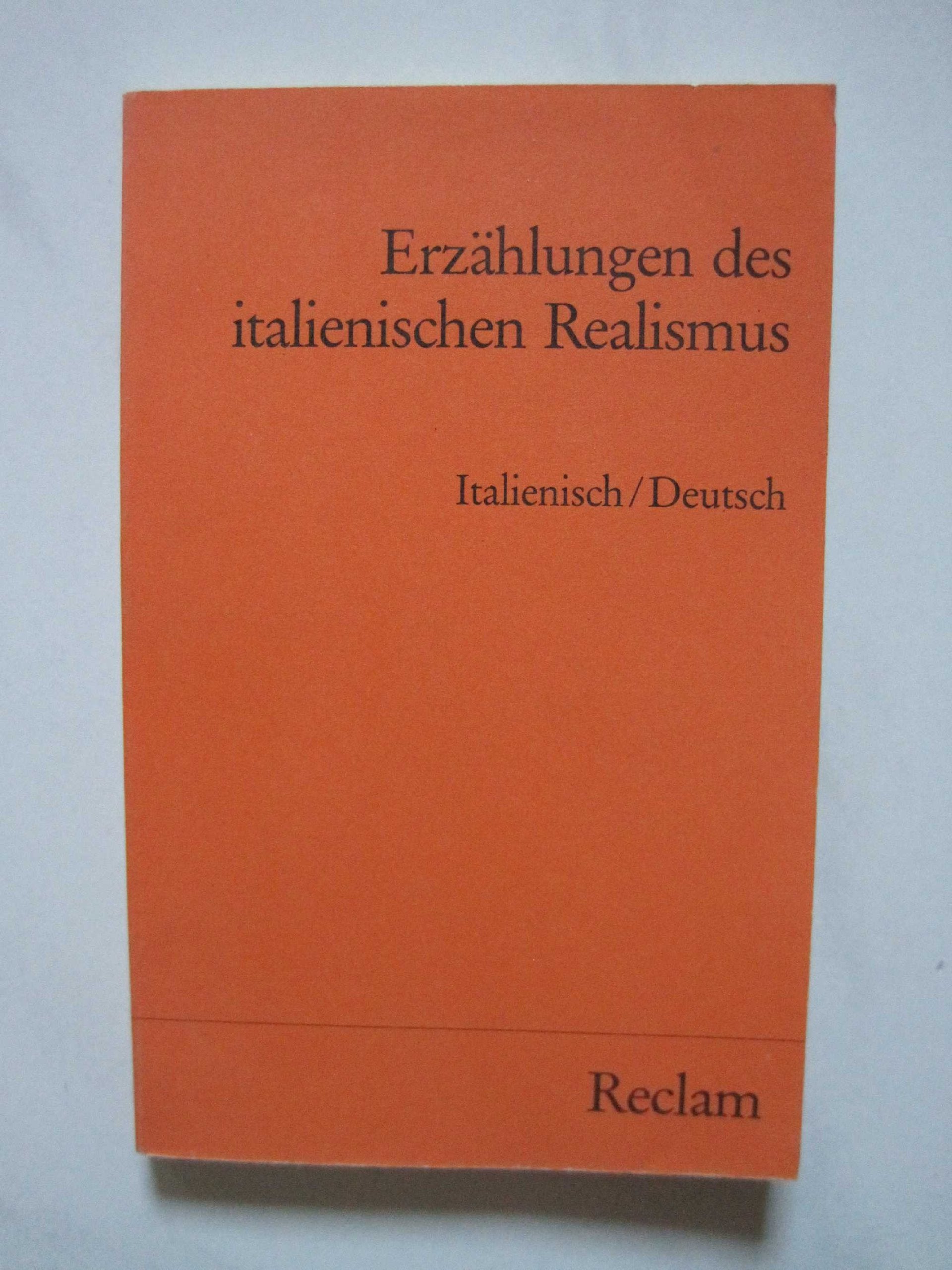 Erzählungen des italienischen Realismus. Italienisch/ Deutsch. book