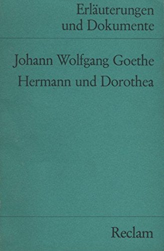 Hermann und Dorothea. (Erl. u. Dok.) (Reclams Universal-Bibliothek) Books