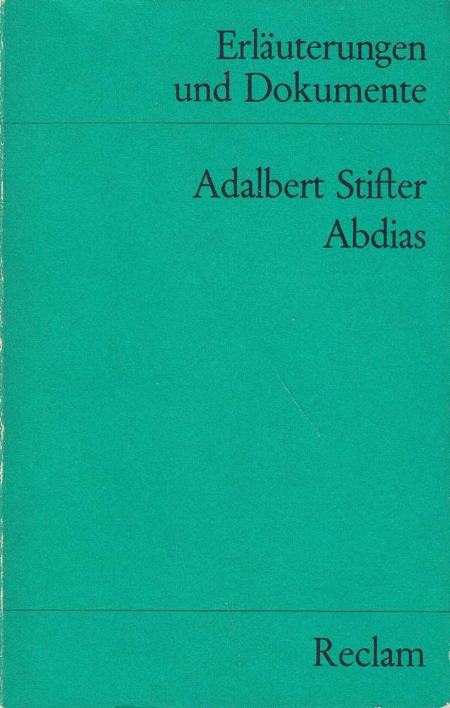 Abdias. (Erl. u. Dok.) (Reclams Universal-Bibliothek) Study Guides