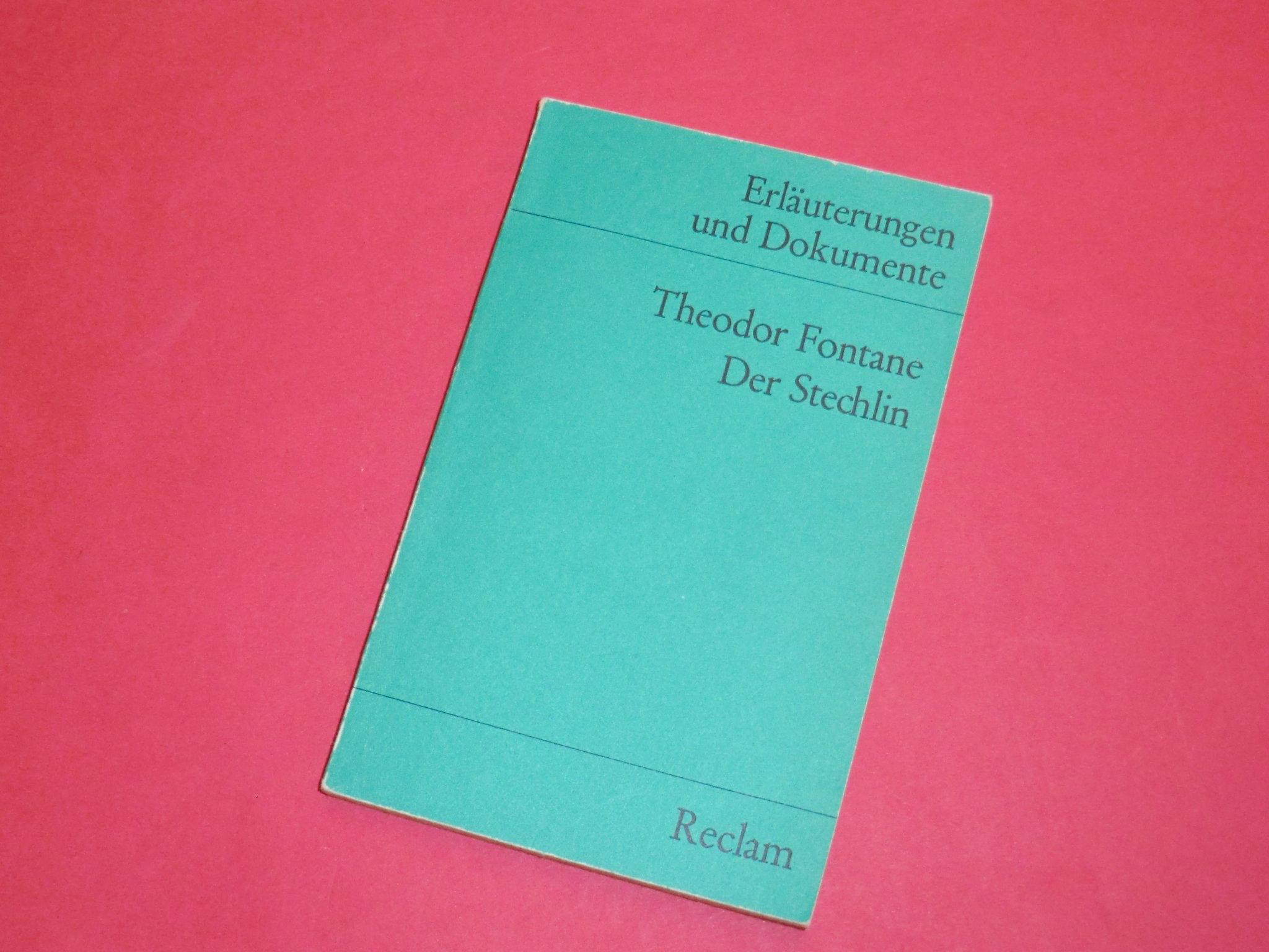 Der Stechlin (Erl. u. Dok.) (Reclams Universal-Bibliothek) Contemporary literature