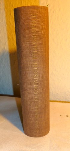 Die europäische Philosophie von den Anfängen bis zur Gegenwart Books