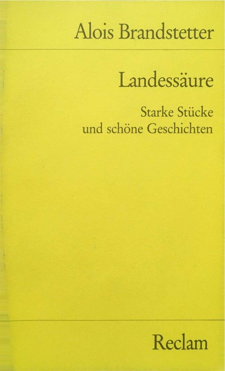 Landessäure (Reclams Universal-Bibliothek) Fiction