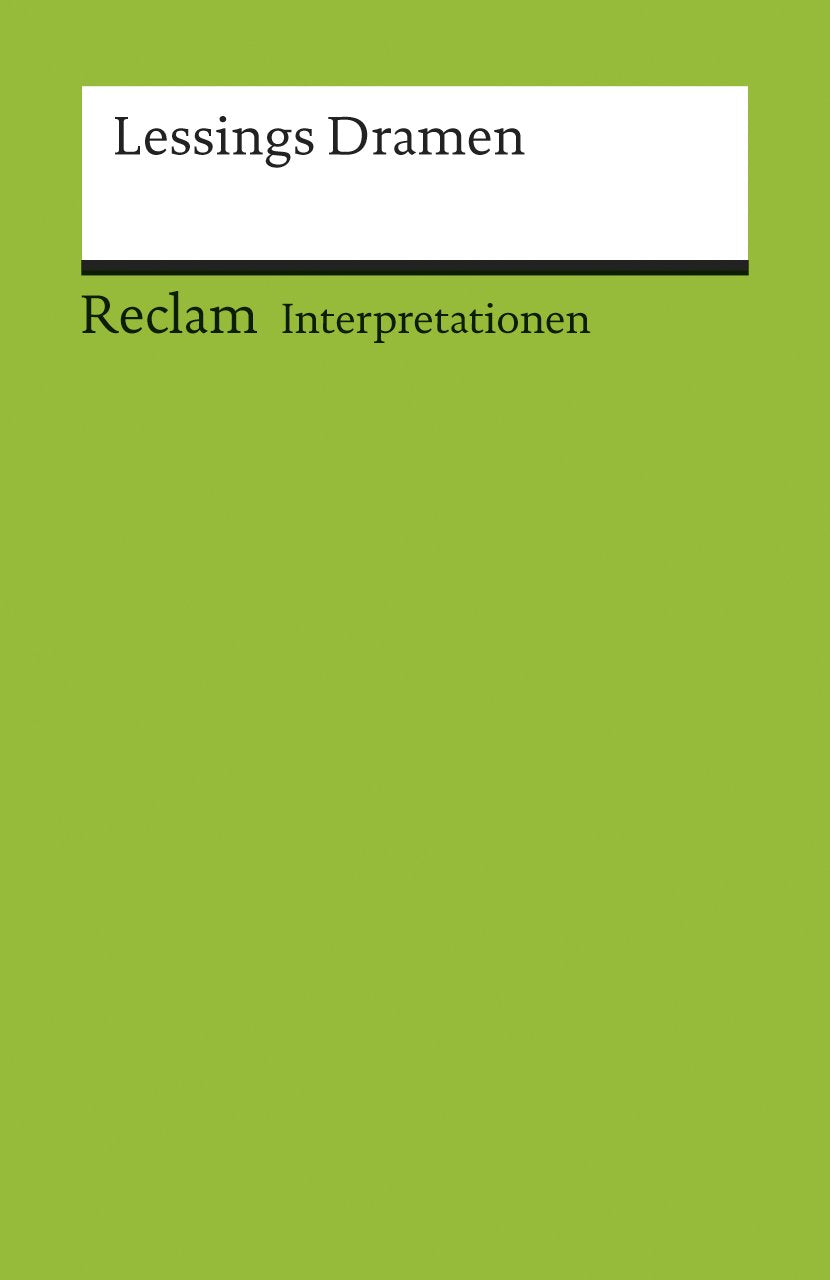 Product Image: Interpretationen: Lessings Dramen